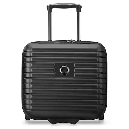 Front. Delsey - Delsey Cruise 3.0 Two Wheeled Underseater Carry-On Luggage - Black.
