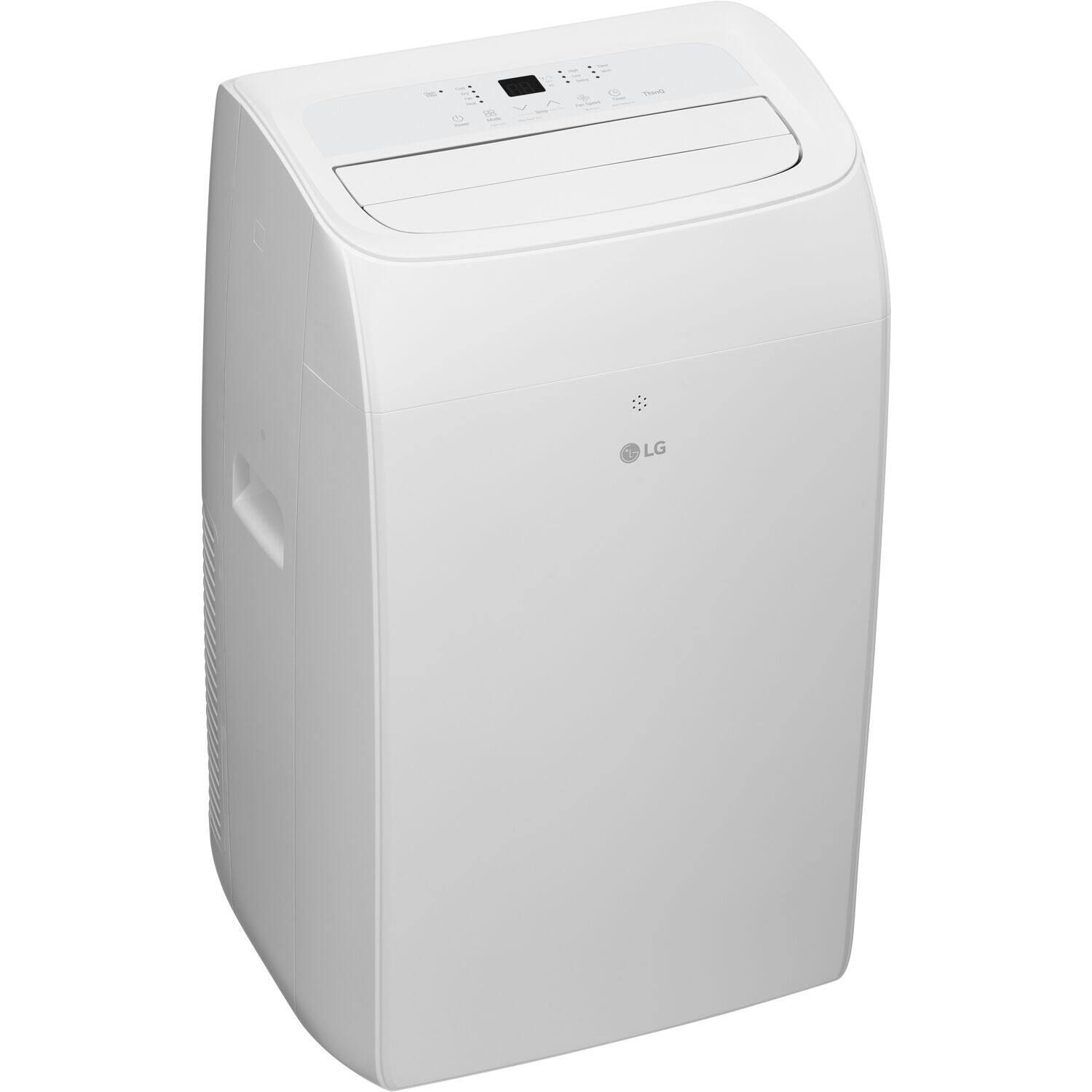 Alt View 8. LG - 450 Sq. Ft. 10,200 BTU Smart Portable Air Conditioner 12,000 BTU Heater - White.