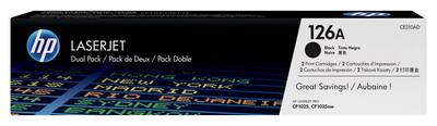 HP - 126A 2-Pack High-Yield Toner Cartridges - Black