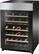 Left. 45-Bottle Wine Cooler - Black.