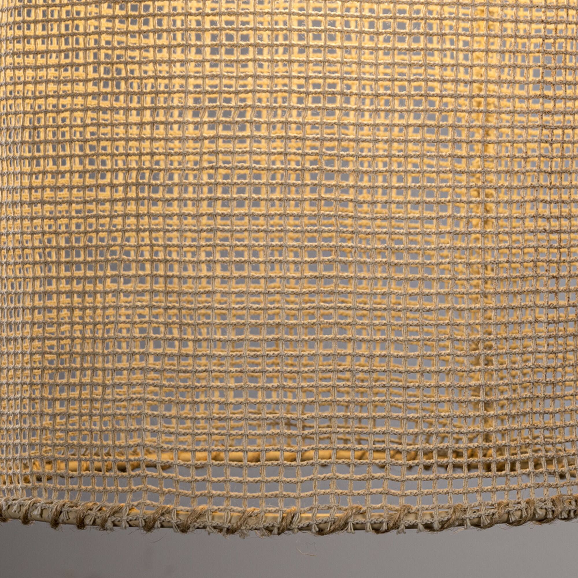 Alt View 5. Parrot Uncle - 9.9 in. 1-Light Beige Cylindrical Mesh Small Hanging Pendant light - Beige.