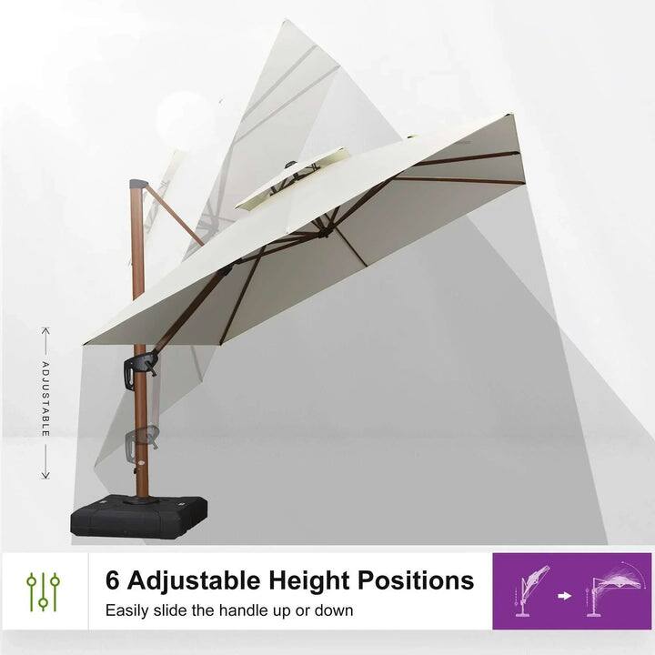 ADJUSTABLE  
6 Adjustable Height Positions  
Easily slide the handle up or down