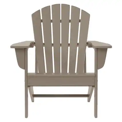 Front. WestinTrends - WestinTrends Dylan Outdoor Adirondack Chair - Weathered Wood.