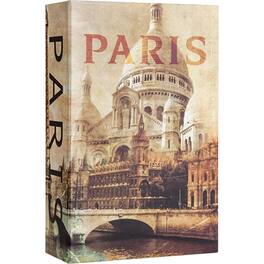 Barska - Paris Hidden Book Safe-Combination Lock Diversion Lock Box-Portable Steel Safe - Beige/Brown
