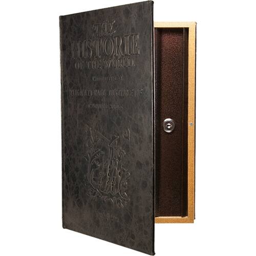 Alt View 13. Barska - Large Antique Book Lock Box with Key Lock , 8.75" x 2.75" x 13"- - Brown.