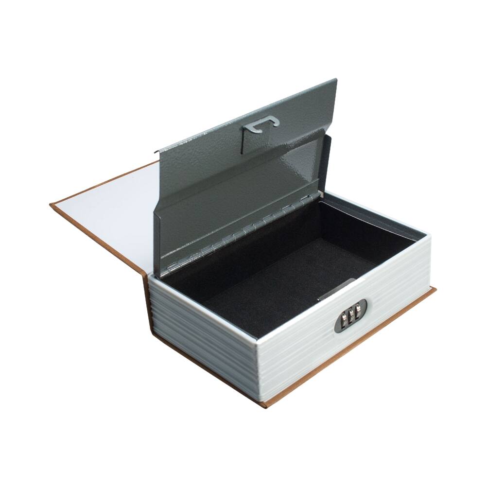 Alt View 11. Barska - Portable Book Safe with Combination Lock-Hidden Storage Lock Box in Dictionary Style for Home, Office, or Travel - Tan.