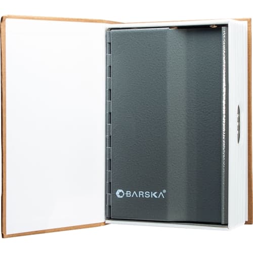 Alt View 12. Barska - Portable Book Safe with Combination Lock-Hidden Storage Lock Box in Dictionary Style for Home, Office, or Travel - Tan.