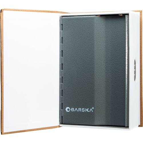 Alt View 12. Barska - Portable Book Safe with Combination Lock-Hidden Storage Lock Box in Dictionary Style for Home, Office, or Travel - Tan.