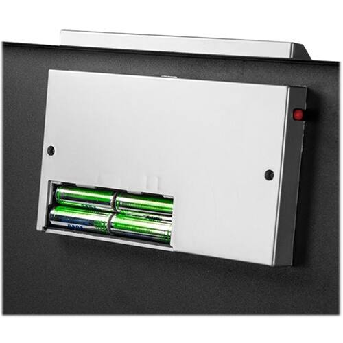 Alt View 14. Barska - Portable Digital Keypad Lock Box-Secure Travel Safe for Valuables, Steel Construction, Removable Tethering Cable - Black.