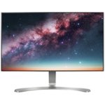 Front Zoom. LG - 24" IPS LED Monitor - Silver, White.