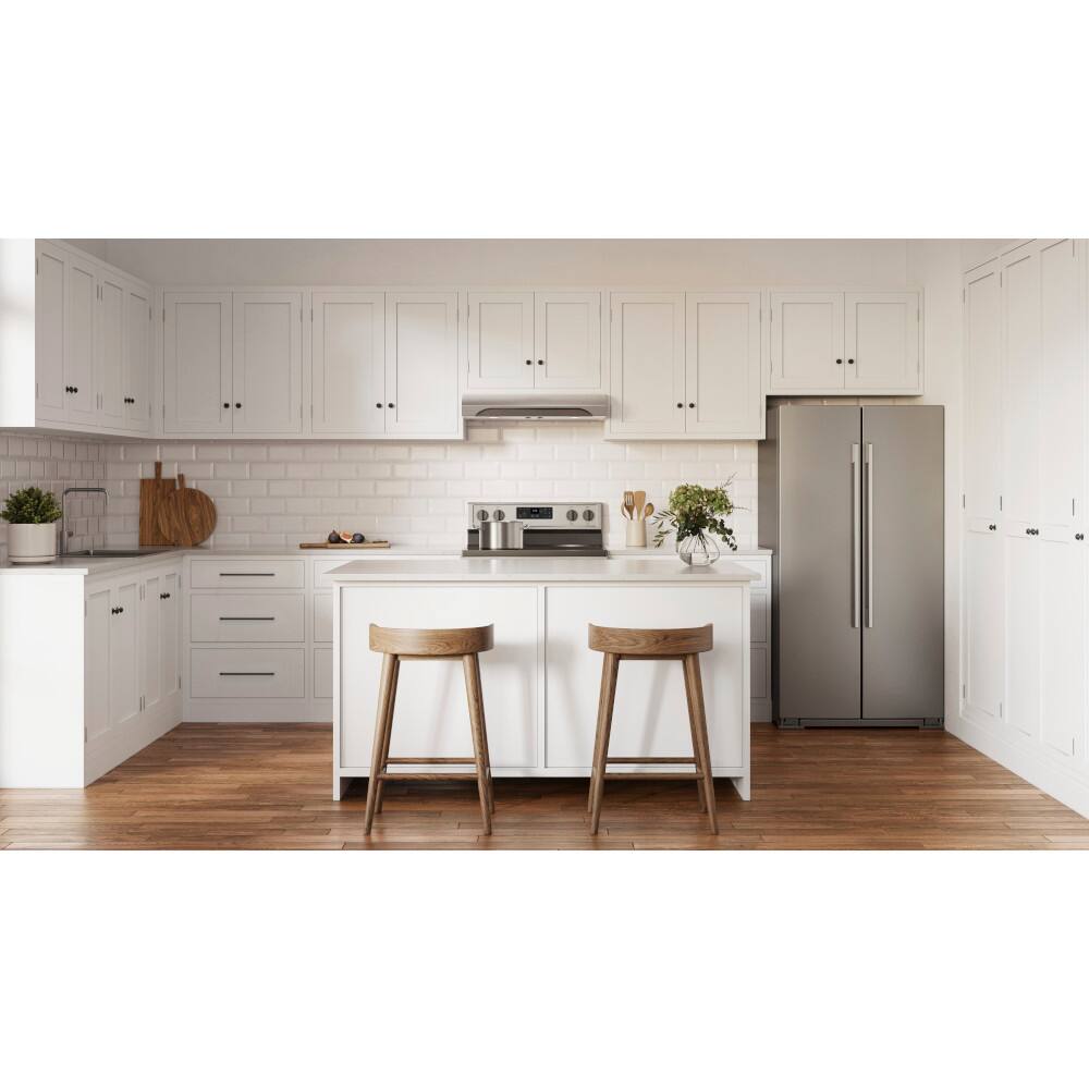 Alt View 8. Broan - Alta 30-Inch 350 MAX Blower CFM 1.5 Sones Range Hood - Stainless Steel.