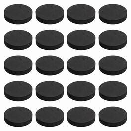 Unique Bargains - Single Sided Speaker Isolation Pads 60x12mm Round EVA Acoustic Foam Anti-Vibration Feet for Speaker Subwoofer, 32pcs - Black