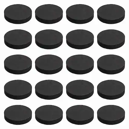 Front. Unique Bargains - Single Sided Speaker Isolation Pads 60x12mm Round EVA Acoustic Foam Anti-Vibration Feet for Speaker Subwoofer, 32pcs - Black.