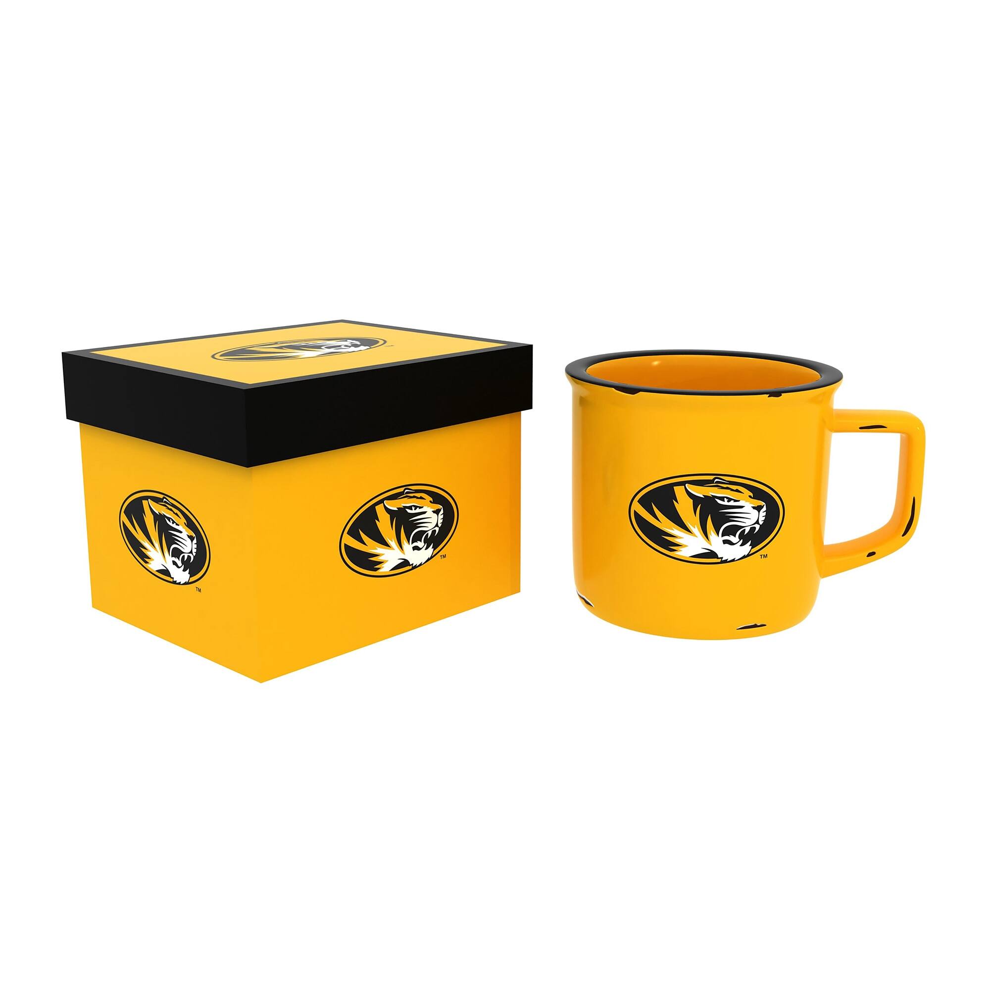 Evergreen Enterprises - Missouri Tigers 14oz. Ceramic Camp Cup with Gift Box - Multicolor