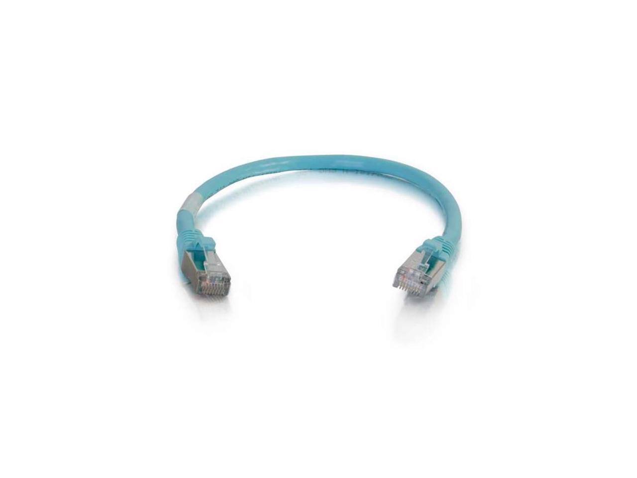 Alt View 3. Cables to Go - C2G 00749 Cat6a Cable - Snagless Shielded Ethernet Network Patch Cable, Aqua (10 Feet, 3.04 Meters) - Aqua.
