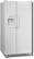Angle Standard. GE - 21.9 Cu. Ft. Side-by-Side Refrigerator - White on white.