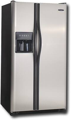 Angle Standard. Frigidaire - 26 Cu. Ft. Side-by-Side Refrigerator - Stainless-Steel.