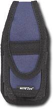Front Detail. Nite Ize - Holster for Medium/Large Cell Phones - Blue.