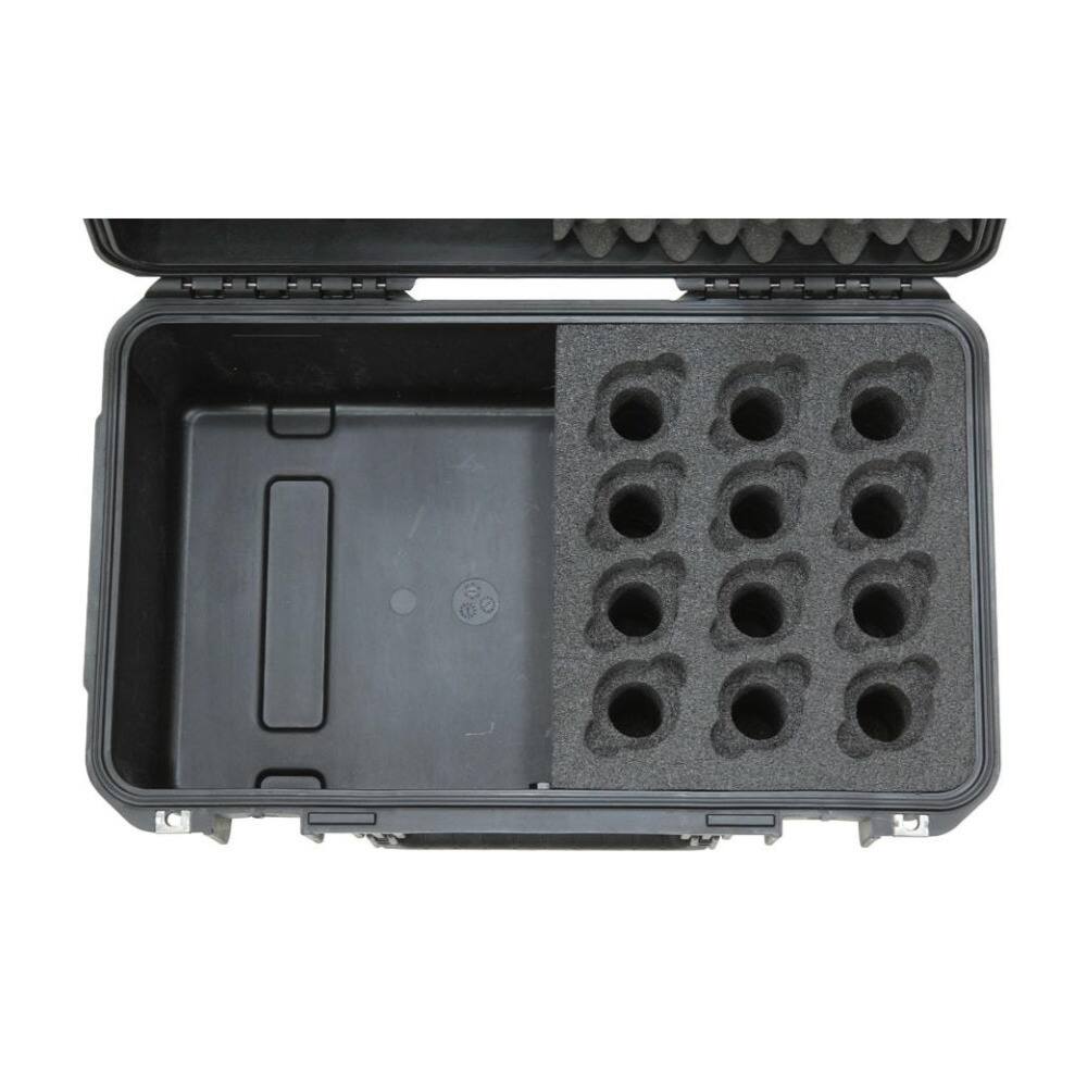 Left. SKB - iSeries Waterproof Hardshell Microphone Case for 12 Mics 3i-2011-MC12.