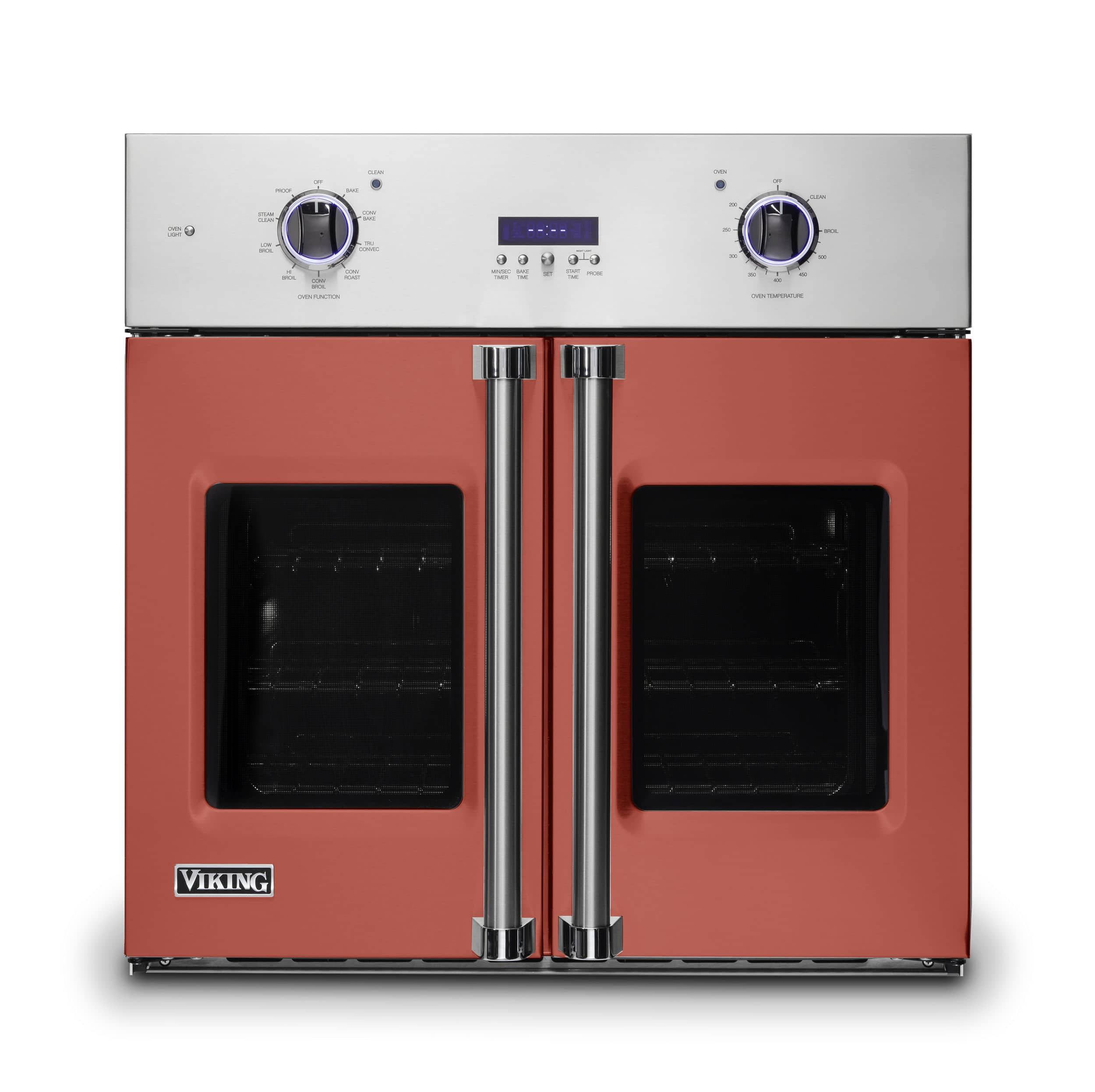 Front. Viking - 30" 7 Series French Door Single Built-In Electric Thermal Convection Oven-Spiced Cider - Spiced Cider.