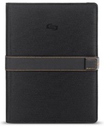 Solo - Exclusives Collection Case for Apple iPad (3rd gen.), iPad 1, 2 and other models - Black/orange - Front_Zoom