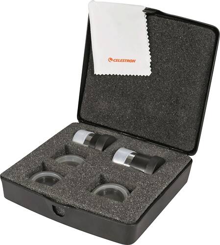 Angle. Celestron - PowerSeeker Accessory Kit for Most Celestron Telescopes - Black.