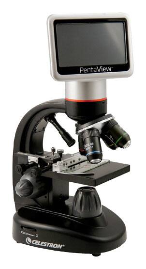Left. Celestron - Pentaview LCD Digital Microscope - Black.