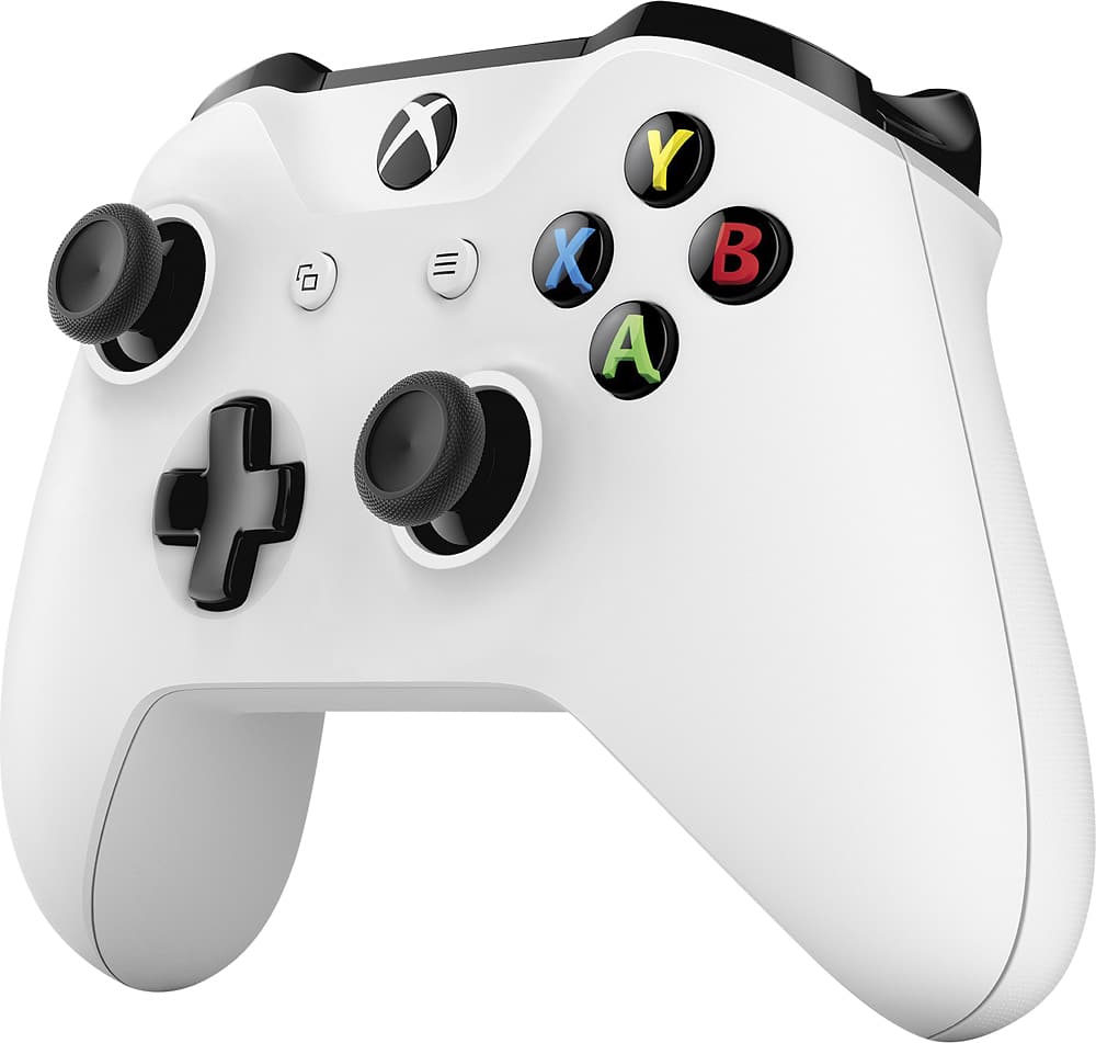 Left. Microsoft - Wireless Controller for Xbox One, Xbox Series X, and Xbox Series S - White.