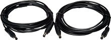 Sanus - Foundations Component Series 6' Power Wires (2-Pack) - Black - Front_Zoom