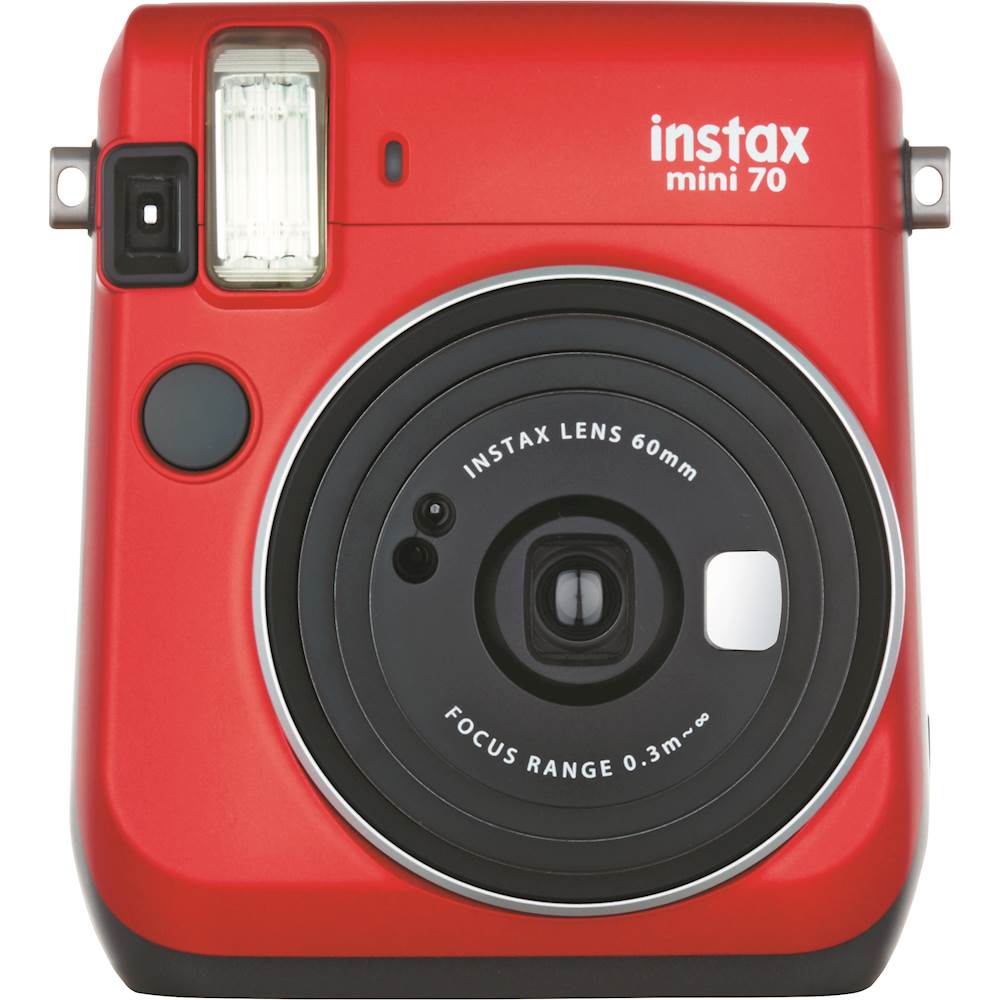 vier keer bloem vat Best Buy: Fujifilm instax Mini 70 Instant Film Camera Passion Red 16513918