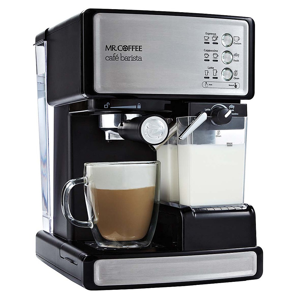 Mr Coffee Latte 4 in 1 Iced and Hot Single Serve Coffee Maker Milk