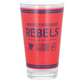 Indigo Falls - Ole Miss Rebels 16oz. OHT Military Appreciation Pint Glass - Multicolor
