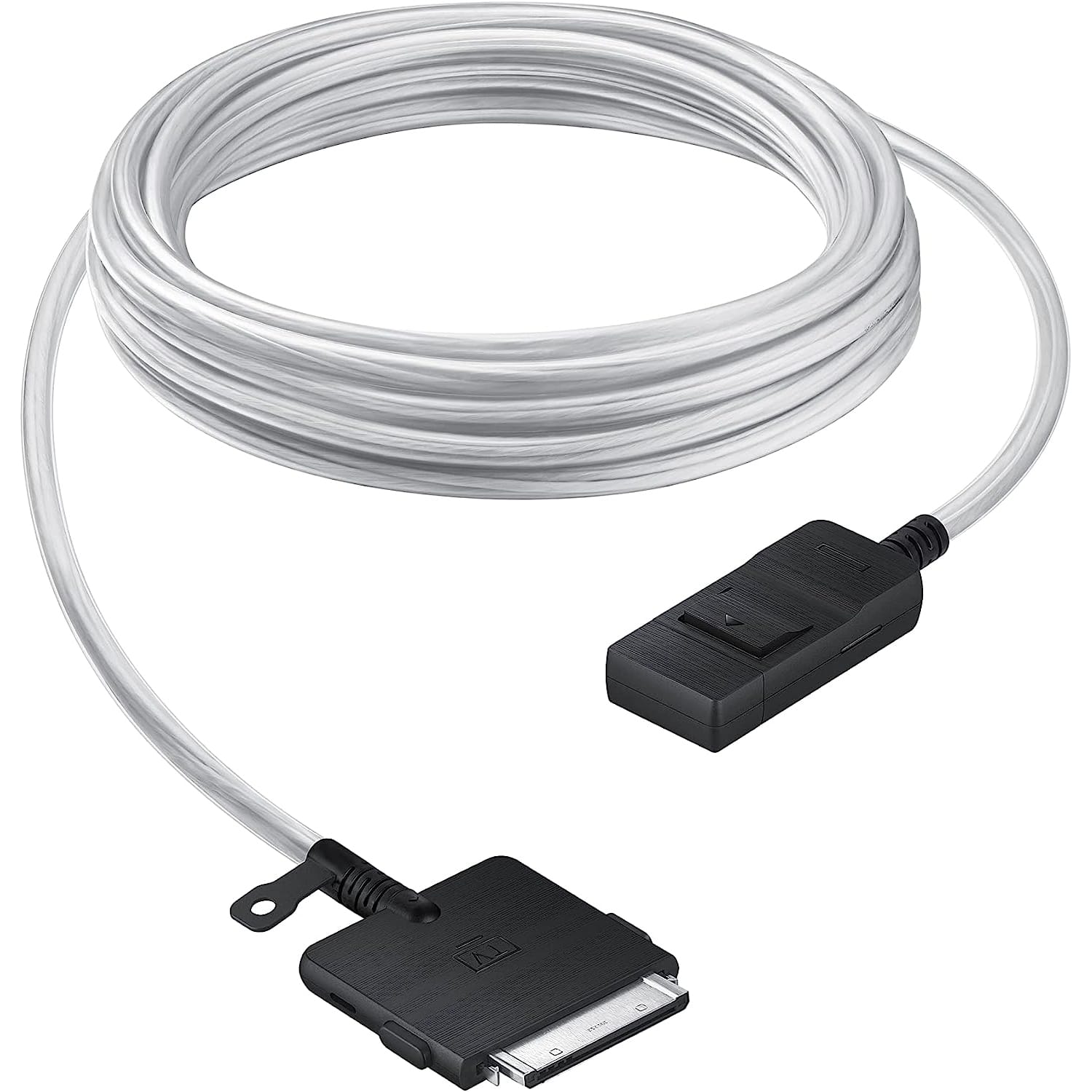 Front. Samsung - 5m One Invisible Connection Cable for Samsung Neo QLED 8K TVs VG-SOCA05/ZA - White.