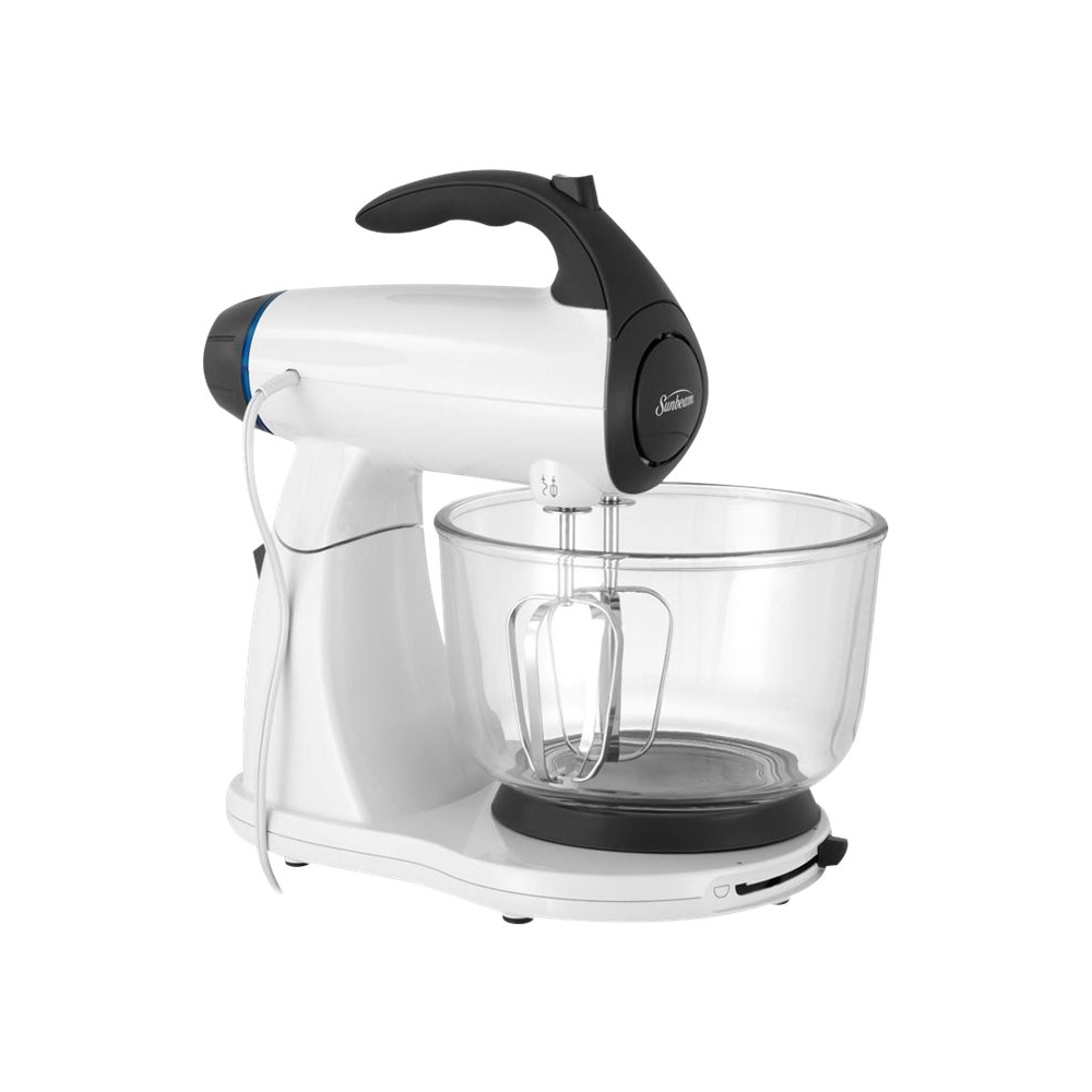 2472 Sunbeam hand and stand mixer with glass bowl brand new still