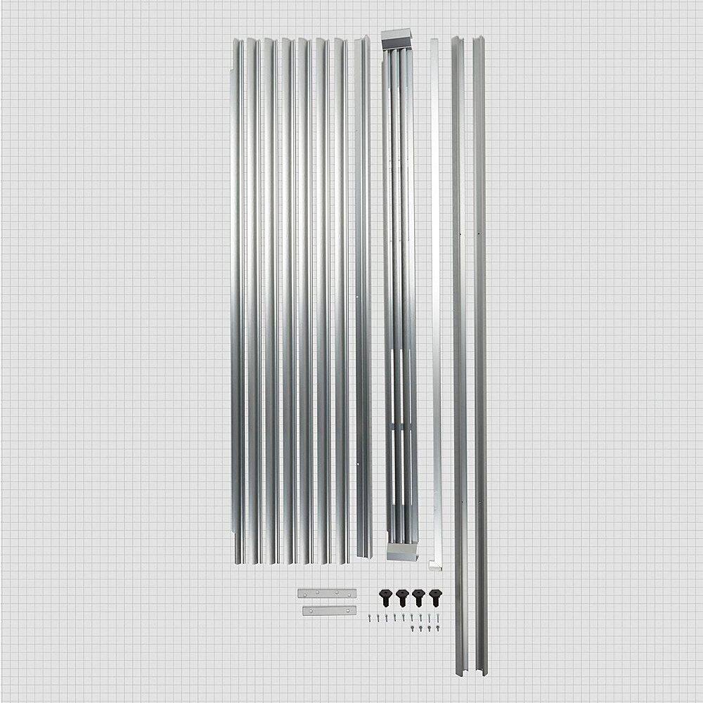 Alt View 11. Whirlpool - Sidekick Trim Kit for Full-Refrigerator and Up-Right Freezer - Stainless Steel.