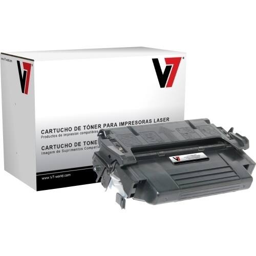 Front Standard. V7 - Toner Cartridge (92298A, 90890, 99B-01177) - Black.
