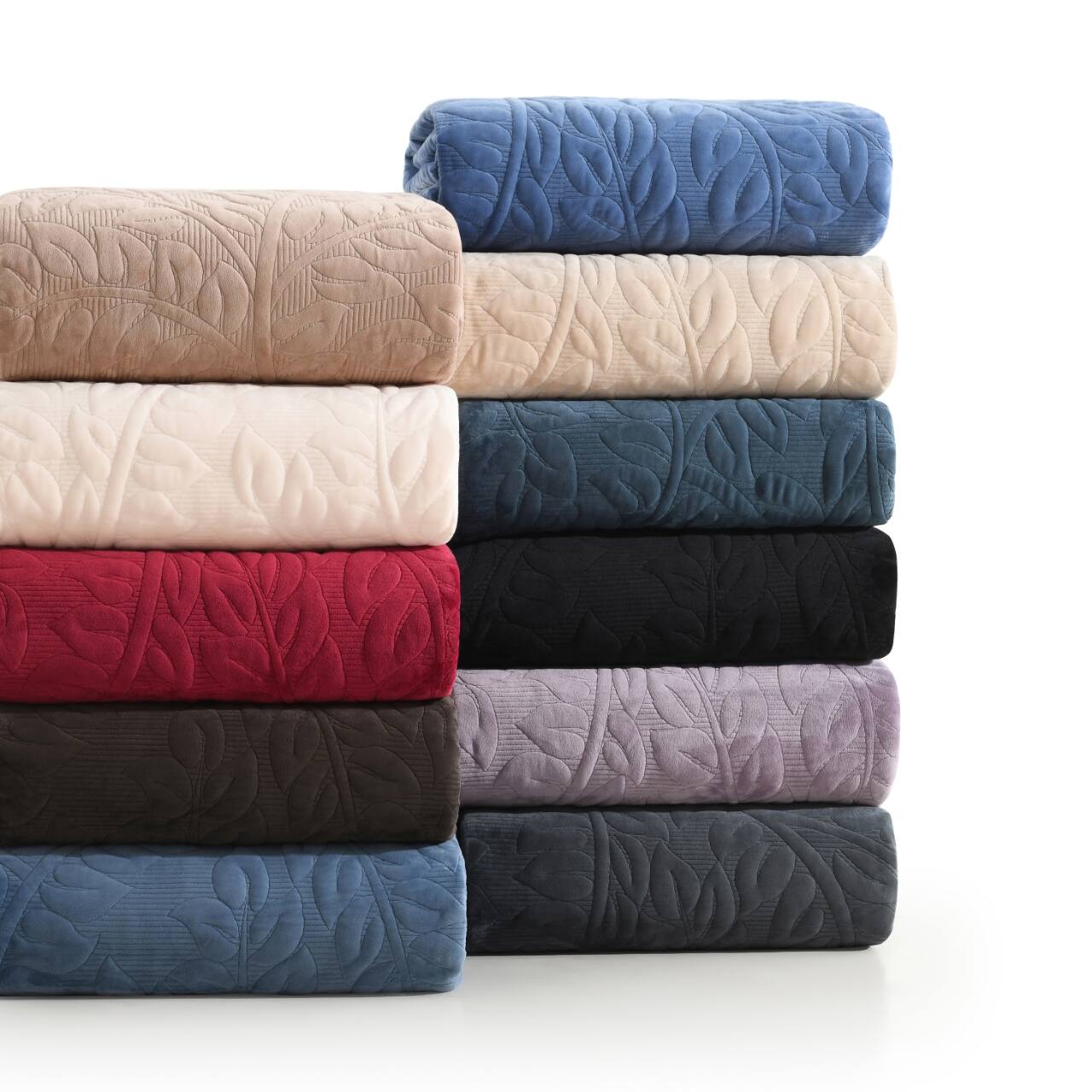 Angle. MarCielo - Marcielo 3Pc Luxury Velvet Oversized Embroidery Soft and Plush Quilt Set - Dark Teal.