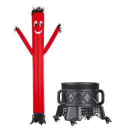 VEVOR - Inflatable Tube Man Set, 20 ft Tall, Wacky Waving Inflatable Dancing Tube Guy with 1 HP Blower, PP Shell IPX3 Waterproof - Black
