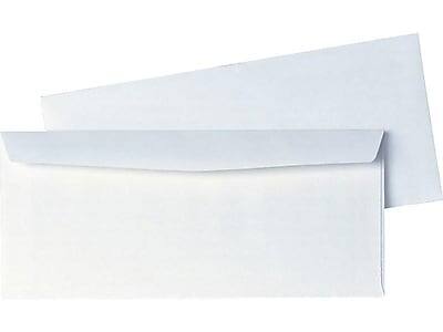 Alt View 1. Quality Park - Gummed #10 Business Envelopes, 4 1/8" x 9 1/2", 500/Box - White Wove.