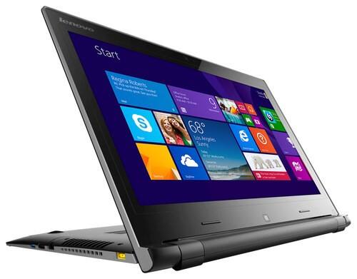 Front Standard. Lenovo - 2-in-1 15.6" Touch-Screen Laptop - Intel Core i5 - 8GB Memory - 1TB HDD + 16GB Solid State Drive - Black.