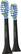 Left. Philips Sonicare - AdaptiveClean Standard sonic toothbrush heads (2-Pack) - Black.
