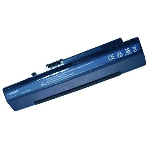 Front Standard. AGPtek - 9 Cell Battery for Acer Aspire One A110 A150 AOA110 UM08A73 7200mAh 9 CellBlue.