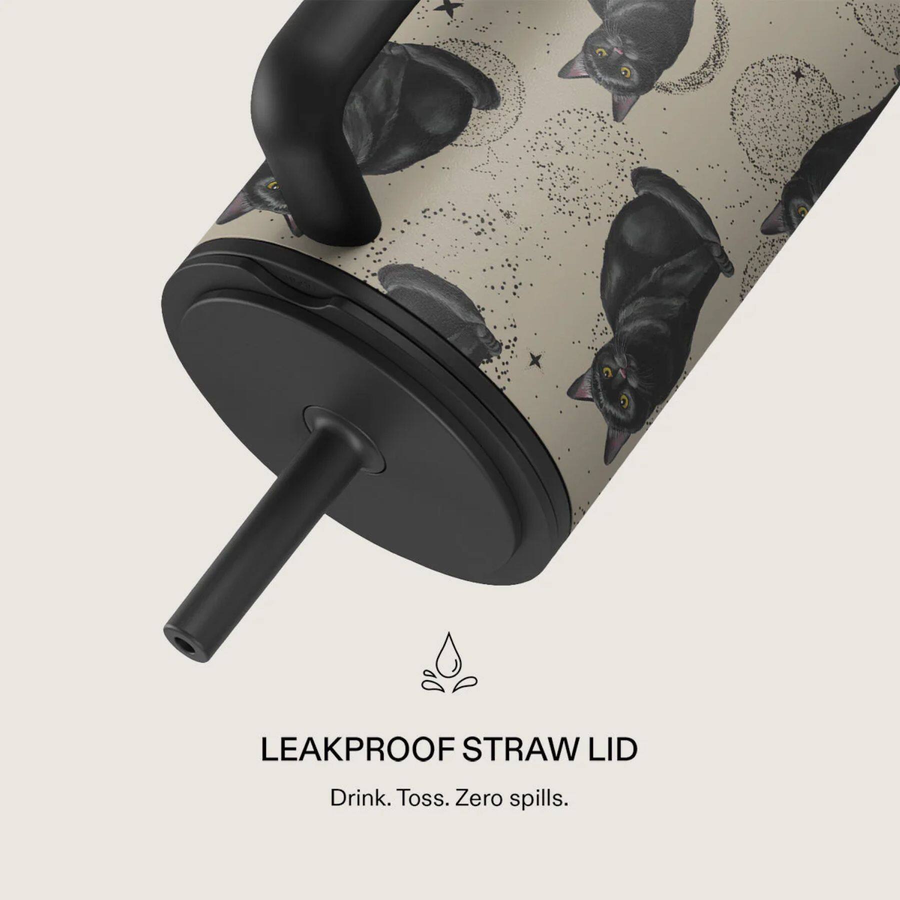LEAKPROOF STRAW LID  
Drink. Toss. Zero spills.