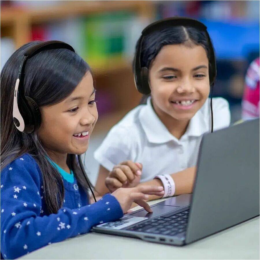 Alt View 5. Avid - AVID AE-35 Headphone - Stereo - USB Type C - Wired - 32 Ohm - 20 Hz to 20 kHz - On-ear, Over-the-head - Binaural - White,Black.