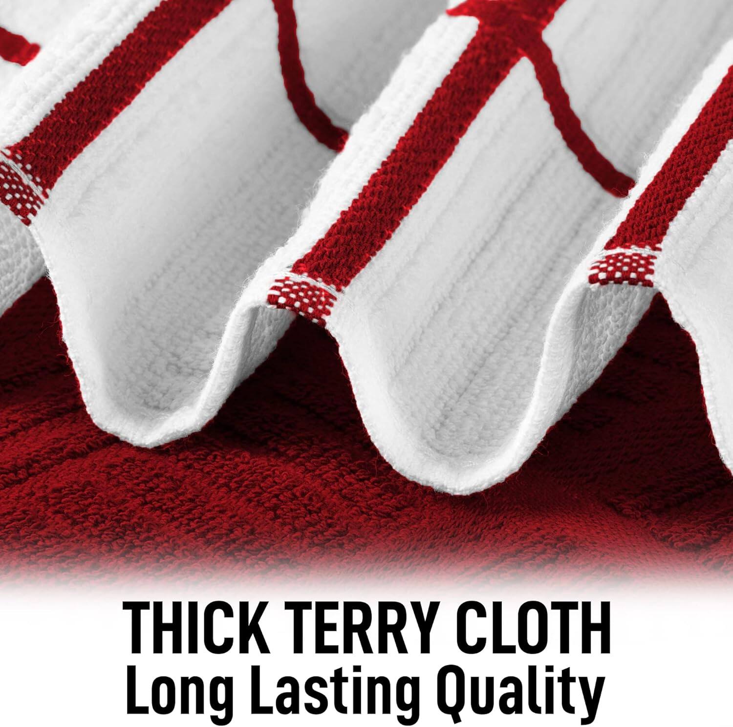 THICK TERRY CLOTH  
Long Lasting Quality