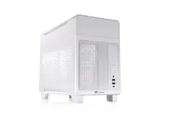 Thermaltake - TR100 SFF mITX Mini Tower PC Case with PCIe 4.0 Riser Cable Included - Snow