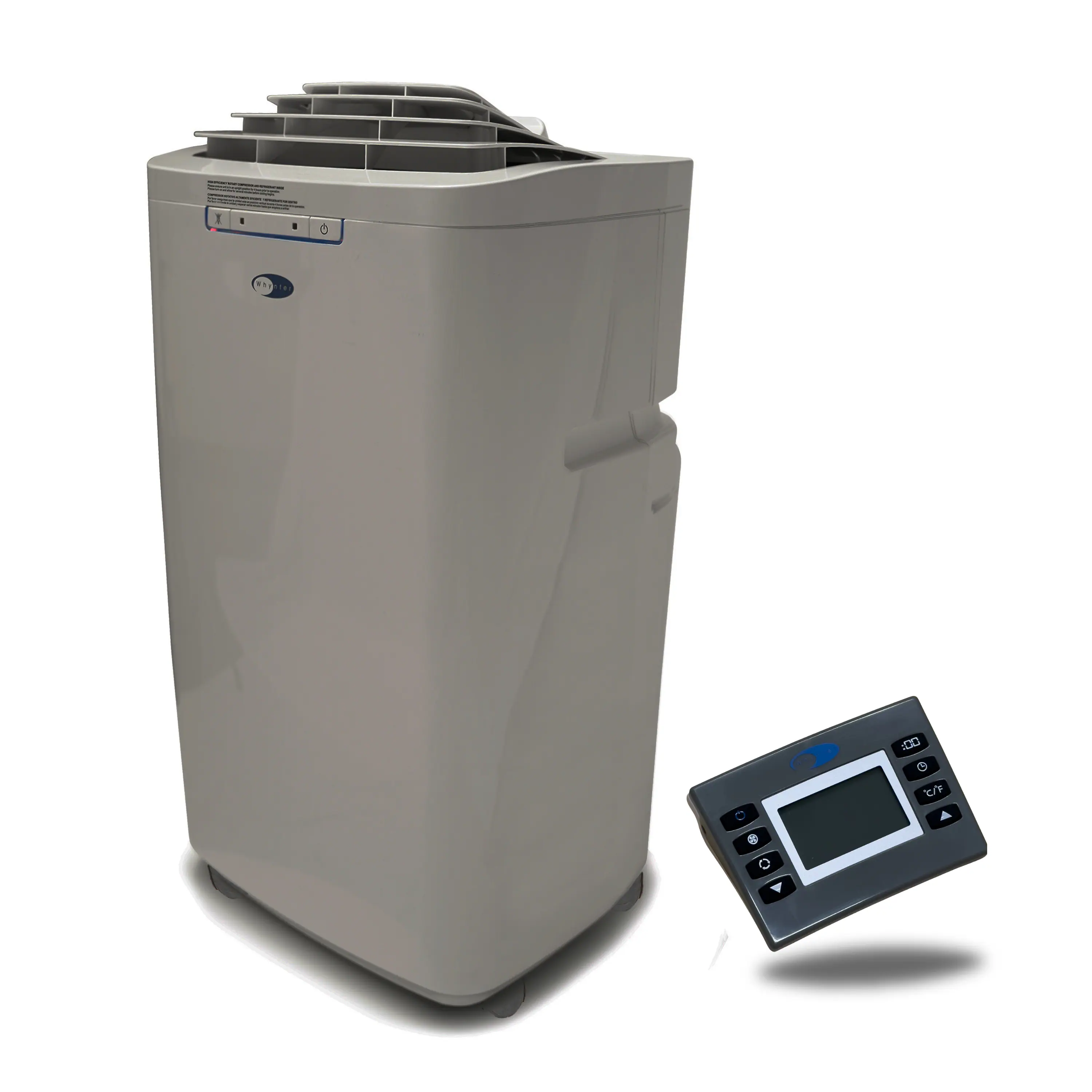 Front. Whynter - ARC-131GD 13,000 BTU (6,345 BTU SACC) Dual Hose Cooling Portable Air Conditioner up to 420 sq ft in - Gray.