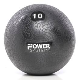 Power Systems - MEGA Slam Ball Prime (10 lb), No-Bounce 10" Medicine Ball for Strength & Core Training - Black