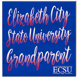 Jardine - ECSU Vikings 10" x 10" Grandparent Wood Plaque - Blue
