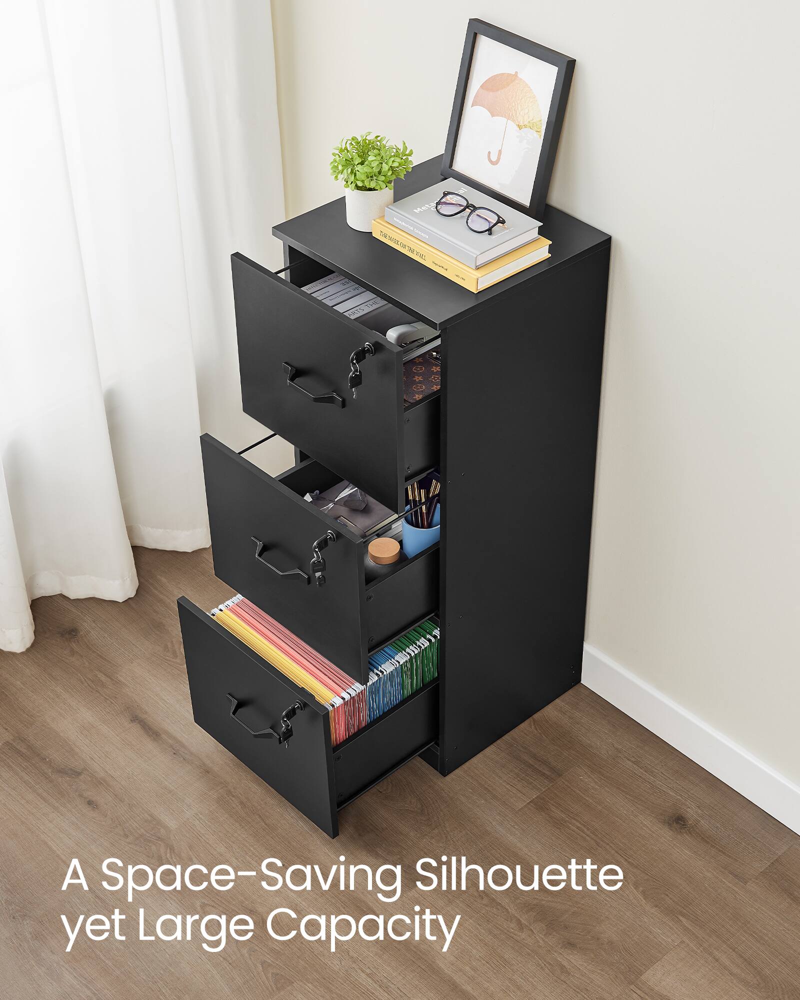 A Space-Saving Silhouette yet Large Capacity